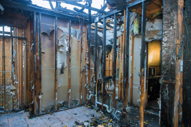 Professional Emergency Fire Cleanup technician working in Hamilton, TX